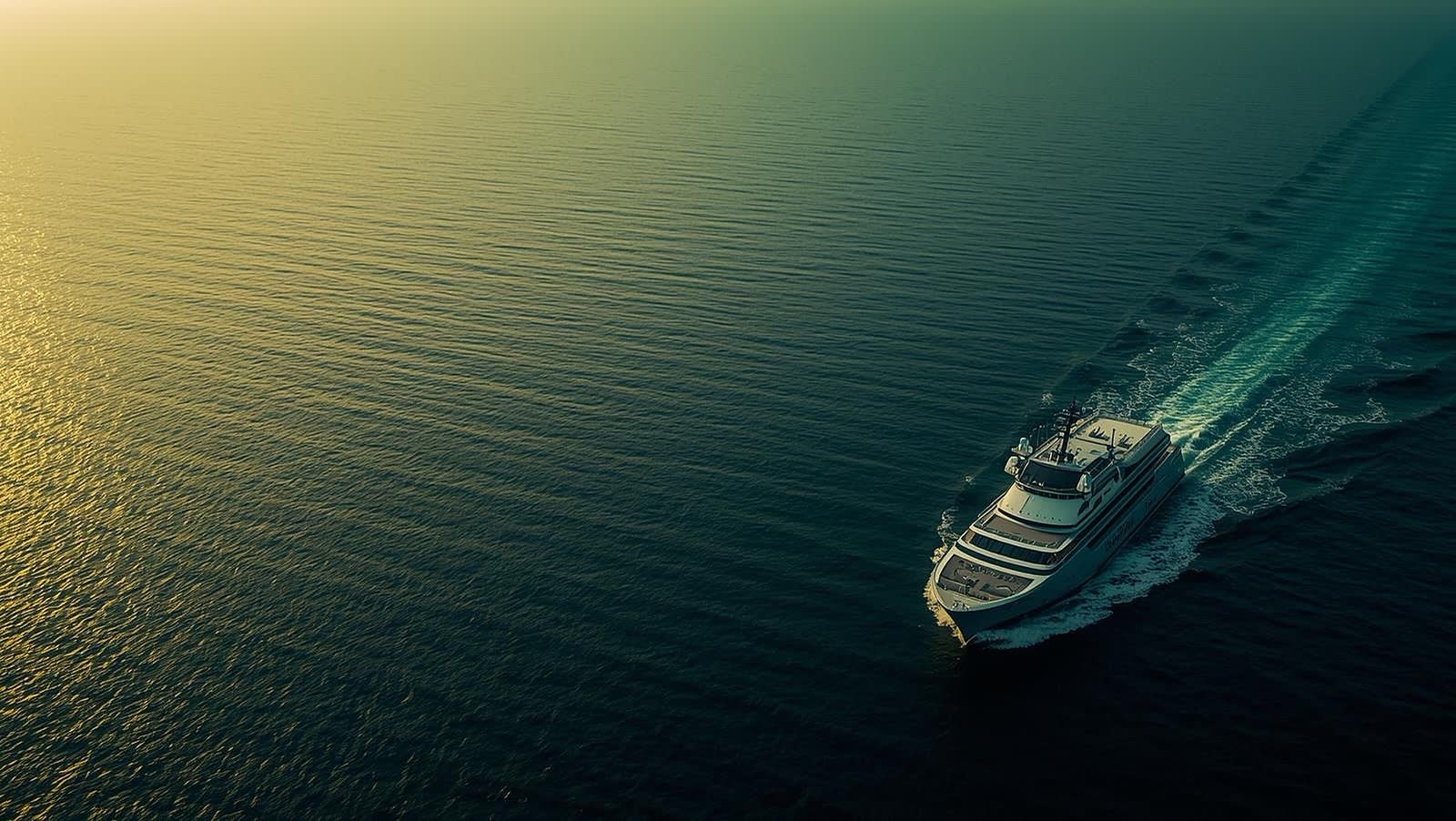 E-Marine electric propulsion vessel at sea