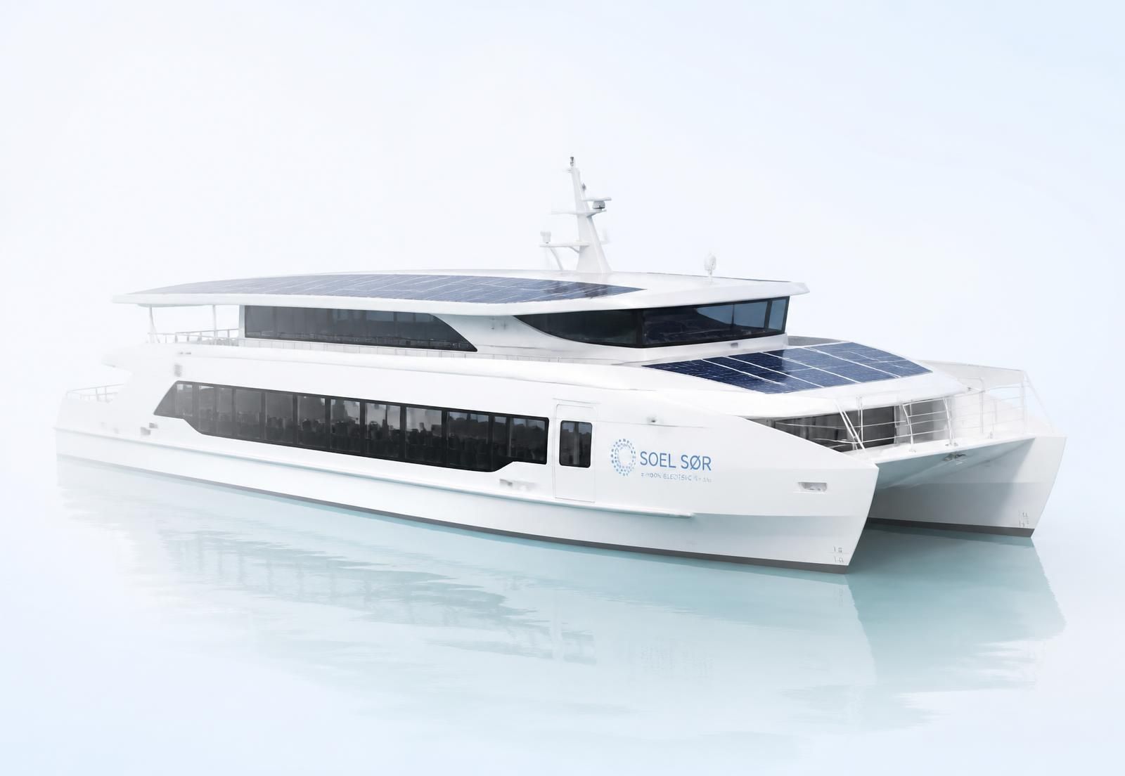 Solar electric ferry